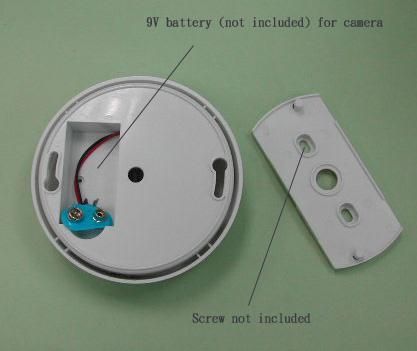 C125 2.4G Wireless CH2 Smoke Detector 7098C IR Camera  