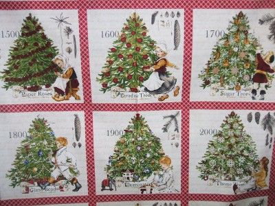 Quilting Treasure Christmas Xmas Tradition Fabric Panel  