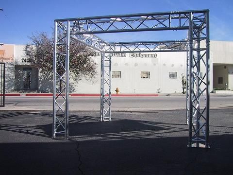 Global Truss 8.2x8.2x8.2 Foot Aluminum Tri Truss Booth Package  