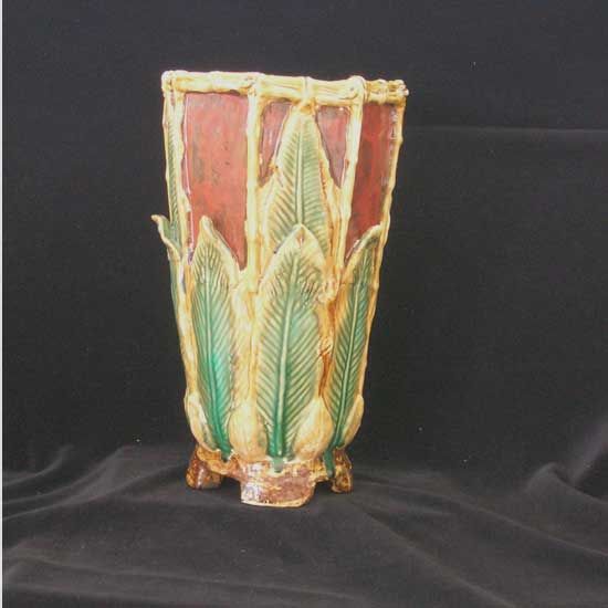 Vintage Estate Piece Large Majolica Vase  