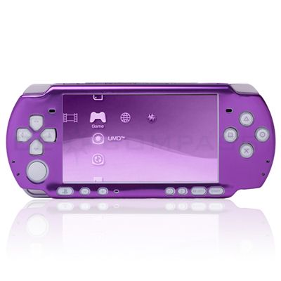 PURPLE Aluminum Ultra Slim Case Cover For Sony PSP 3000  