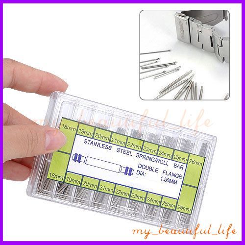 NEW 270 Pcs Watch Band Spring Bars & Strap Link Pins  