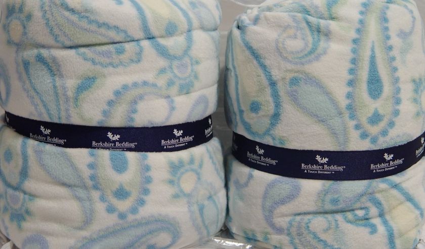   Berkshire MICROPLUSH Paisley Cozy Fleece Sheet Set TWIN XL 3PC  